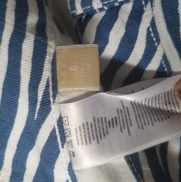 Michael Kors Blue Zebra Shorts - Picture 5 of 6